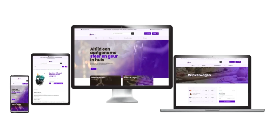 WierookWereld - Digital Dockyard Webshop Mockup